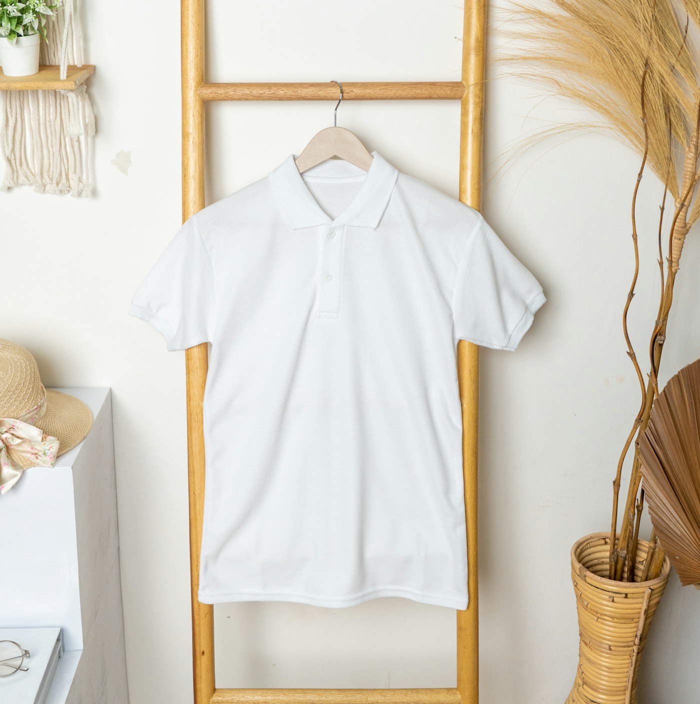 A polo shirt with a crisp DTF Edge print.